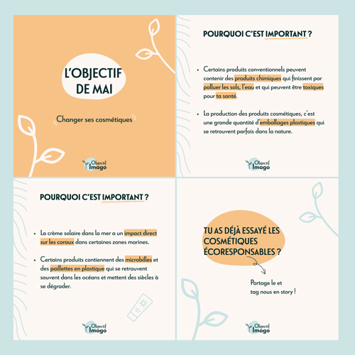 Compte Instagram du projet Objectif Imago